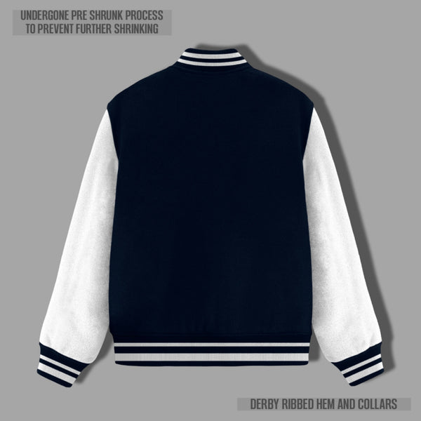 HOUSE LOUNGE VARSITY JACKET NAVY BLUE