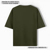 REGAL COTTON OVERSIZED TEE OLIVE GREEN