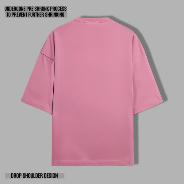 OPULENCE TERRY OVERSIZED TEE FLAMINGO