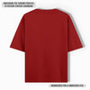 REGAL COTTON OVERSIZED TEE RED