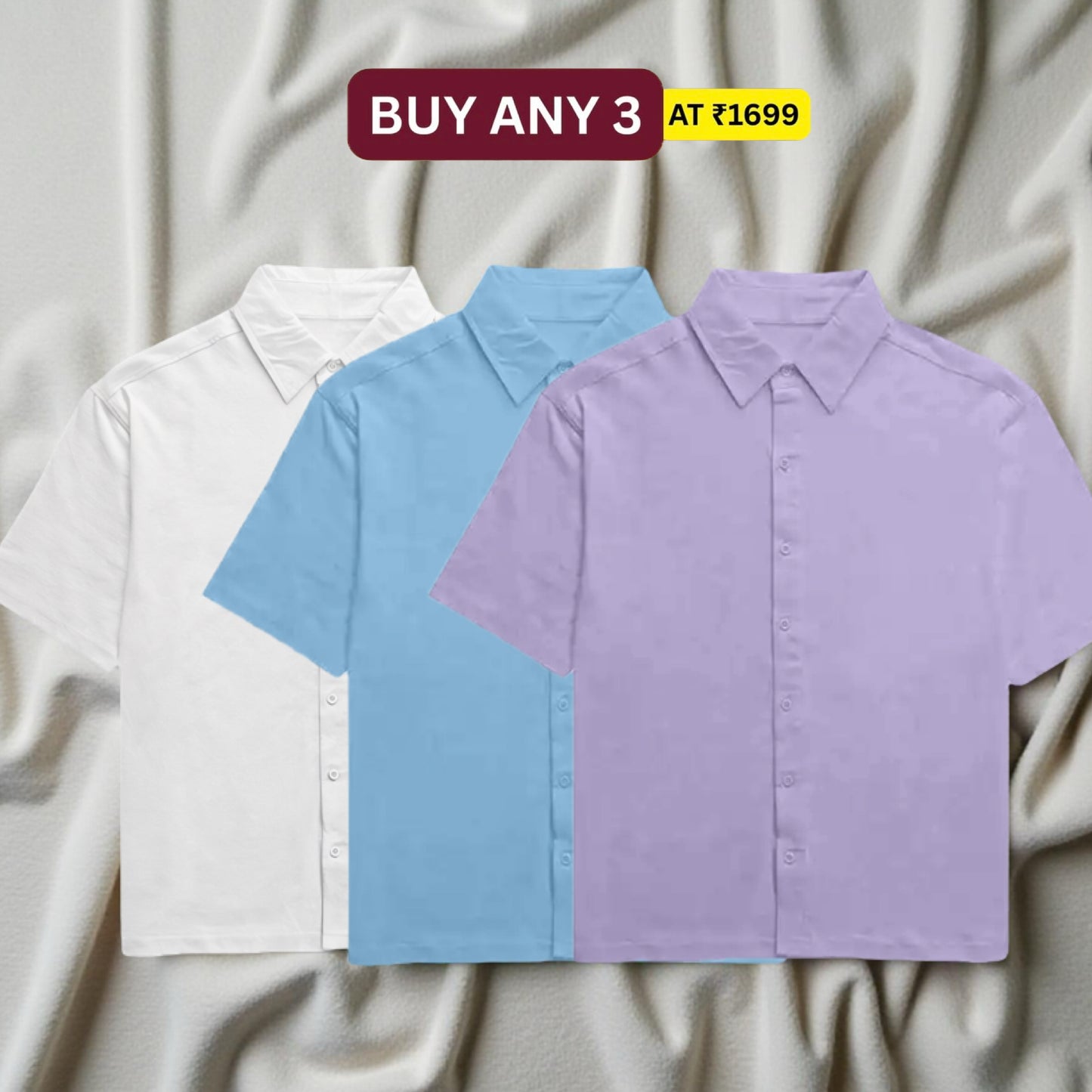 IMPERIA OVERSIZED CLASSIC SHIRT LIGHT BLUE