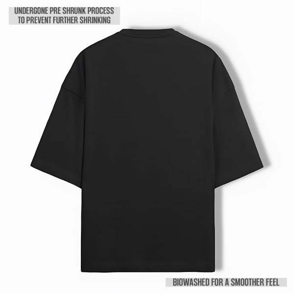 OPULENCE TERRY OVERSIZED TEE BLACK