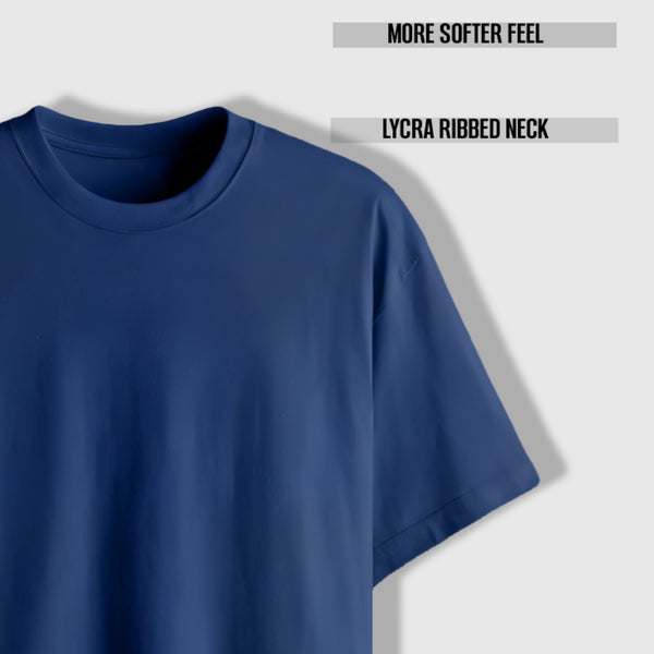 Elevato Oversized Tee Navy Blue