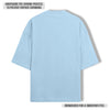 OPULENCE TERRY OVERSIZED TEE LIGHT BLUE