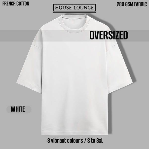 OPULENCE TERRY OVERSIZED TEE WHITE