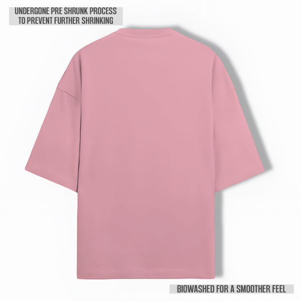 OPULENCE TERRY OVERSIZED TEE FLAMINGO