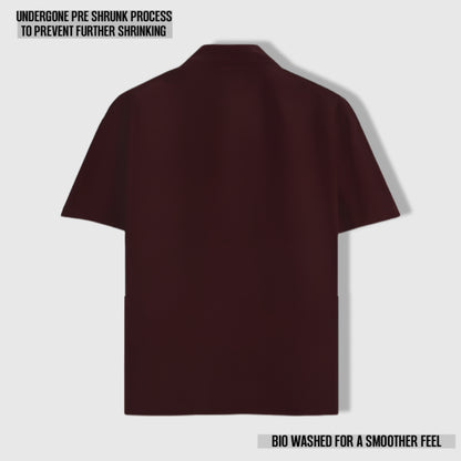 IMPERIA OVERSIZED CLASSIC SHIRT MAROON