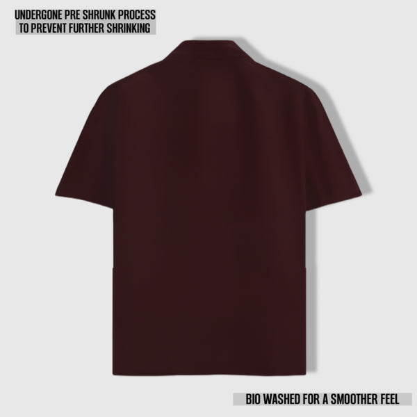 IMPERIA OVERSIZED CLASSIC SHIRT MAROON
