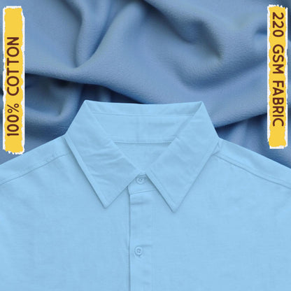 IMPERIA OVERSIZED CLASSIC SHIRT LIGHT BLUE