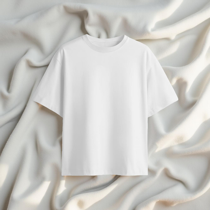 REGAL COTTON OVERSIZED TEE WHITE