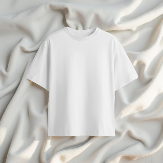 REGAL COTTON OVERSIZED TEE WHITE