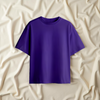 REGAL COTTON OVERSIZED TEE PURPLE