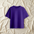 REGAL COTTON OVERSIZED TEE PURPLE