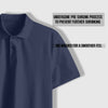 PRESTIGE COTTON POLO T-SHIRT NAVY BLUE