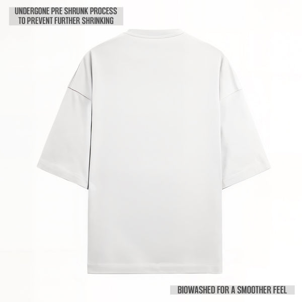 OPULENCE TERRY OVERSIZED TEE WHITE