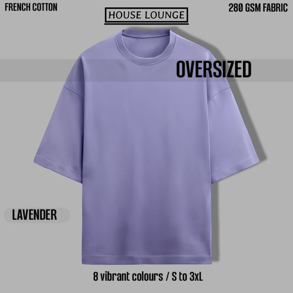 OPULENCE TERRY OVERSIZED TEE LAVENDER