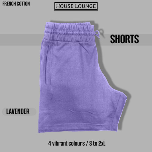 VOGUE TERRY UNISEX SHORTS LAVENDER