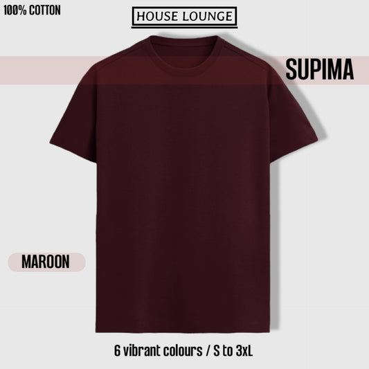 ELEVATED SUPIMA UNISEX T-SHIRT MAROON