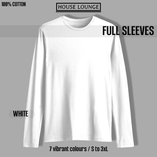 URBAN REFINED FULL SLEEVE T-SHIRT WHITE