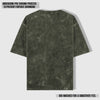 LUXURY ACID WASH UNISEX T-SHIRT OLIVE GREEN