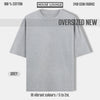 REGAL COTTON OVERSIZED TEE GREY