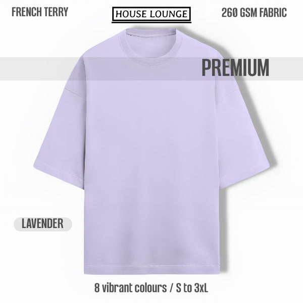 OPULENCE TERRY OVERSIZED TEE LAVENDER
