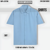 IMPERIA OVERSIZED CLASSIC SHIRT LIGHT BLUE