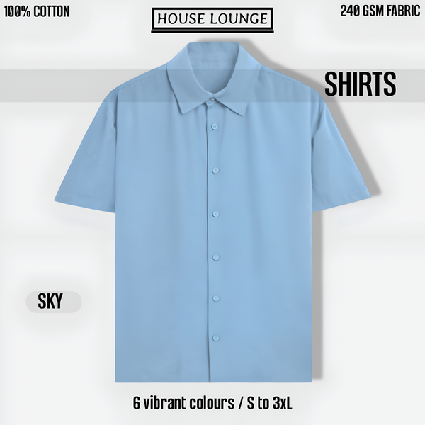 IMPERIA OVERSIZED CLASSIC SHIRT LIGHT BLUE