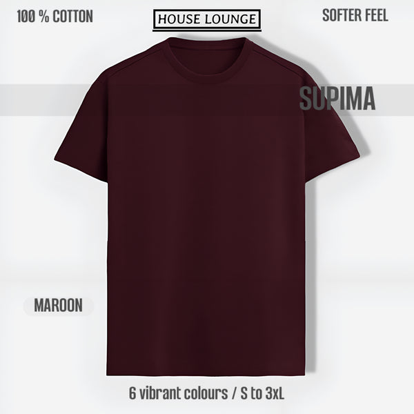 ELEVATED SUPIMA UNISEX T-SHIRT MAROON