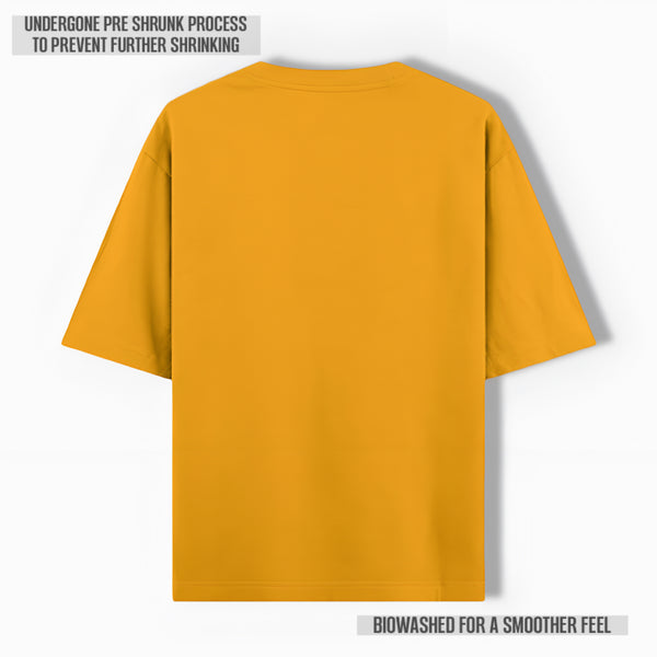 REGAL COTTON OVERSIZED TEE GOLDEN YELLOW