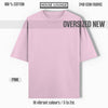 REGAL COTTON OVERSIZED TEE LIGHT PINK