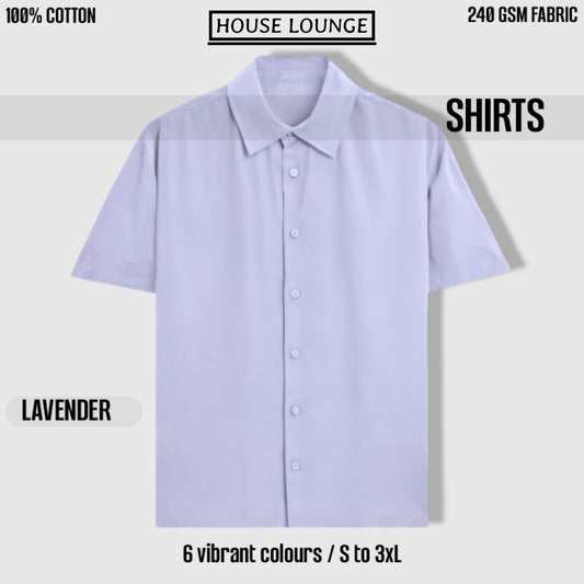IMPERIA OVERSIZED CLASSIC SHIRT LAVENDER