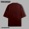 OPULENCE TERRY OVERSIZED TEE MAROON