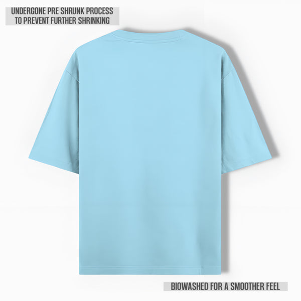 REGAL COTTON OVERSIZED TEE BABY BLUE