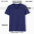 EXQUISITE V-NECK COTTON T-SHIRT ROYAL BLUE