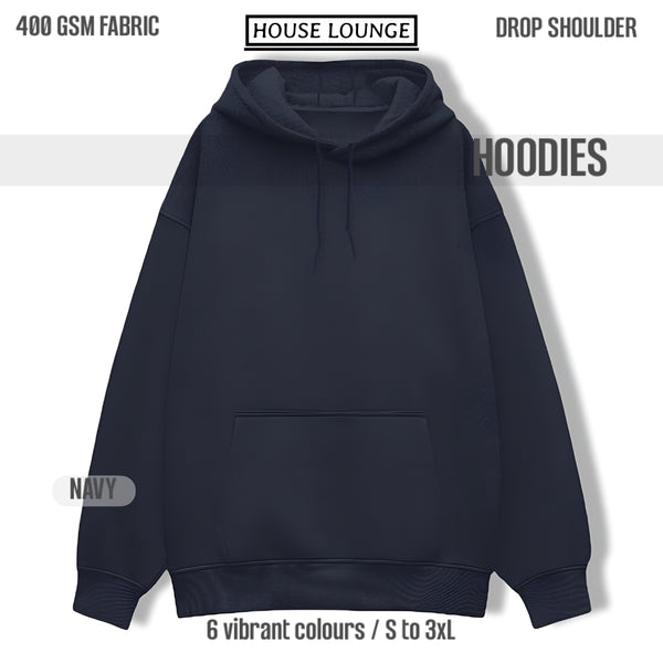 Oversized Heavyweight Hoodie – Ultimate Comfort & Effortless Style Navy Blue