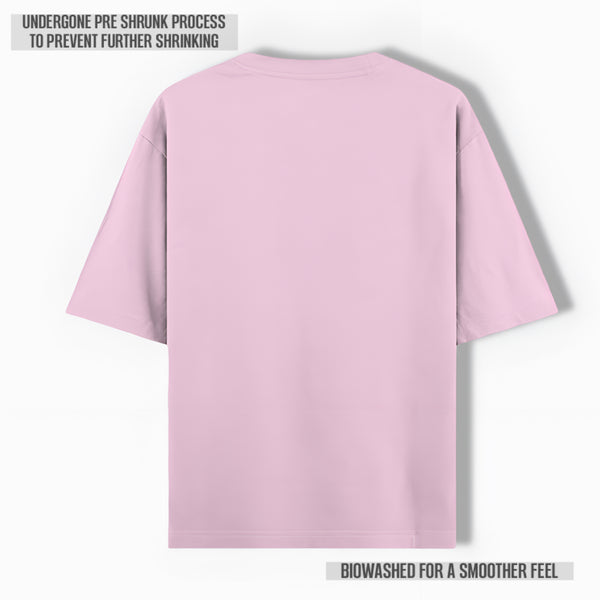 REGAL COTTON OVERSIZED TEE LIGHT PINK