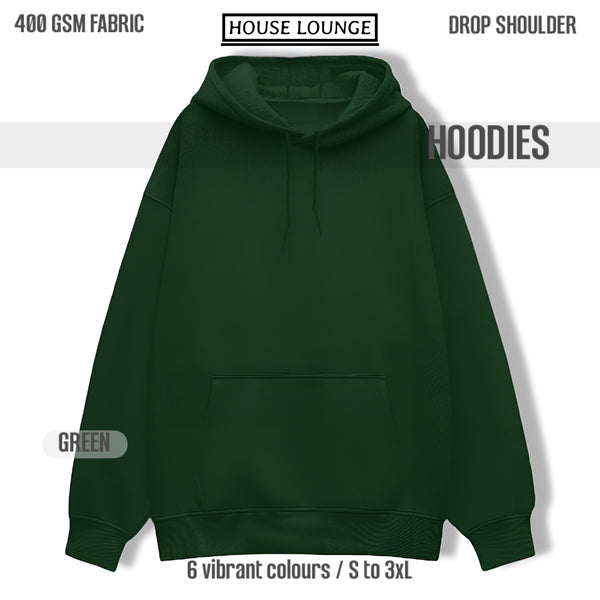Oversized Heavyweight Hoodie – Ultimate Comfort & Effortless Style Bottle Green