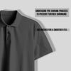 PRESTIGE COTTON POLO T-SHIRT BLACK