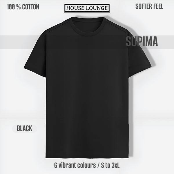 ELEVATED SUPIMA UNISEX T-SHIRT BLACK