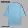 OPULENCE TERRY OVERSIZED TEE LIGHT BLUE