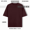 REGAL COTTON OVERSIZED TEE MAROON