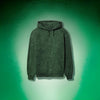 HOUSE LOUNGE ACID WASH HOODIE BOTTLE GREEN