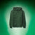 HOUSE LOUNGE ACID WASH HOODIE BOTTLE GREEN