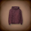 HOUSE LOUNGE ACID WASH HOODIE MAROON