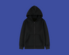 THE FORTRESS ZIP HOODIE BLACK
