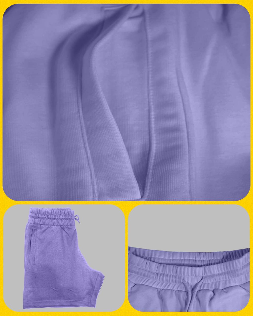 VOGUE TERRY UNISEX SHORTS LAVENDER