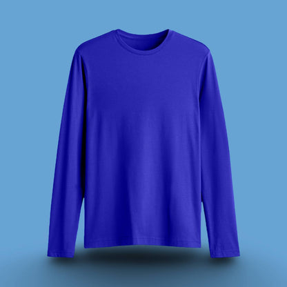 URBAN REFINED FULL SLEEVE T-SHIRT ROYAL BLUE