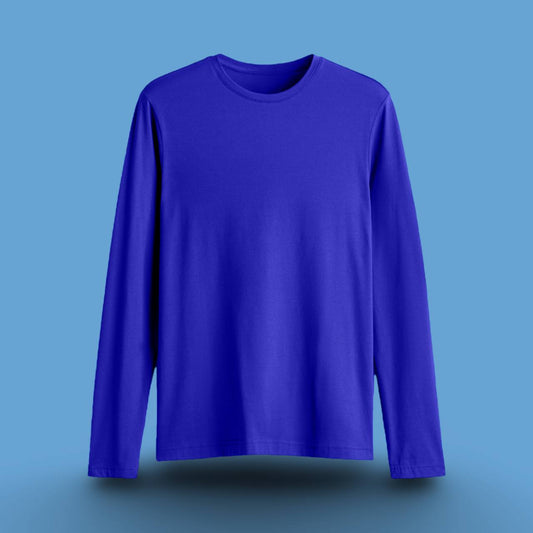 URBAN REFINED FULL SLEEVE T-SHIRT ROYAL BLUE