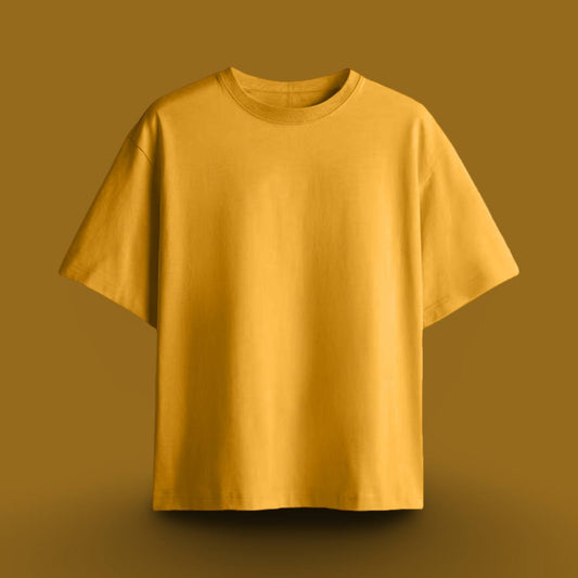 REGAL COTTON OVERSIZED TEE GOLDEN YELLOW